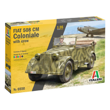 KIT PARA MONTAR ITALERI FIAT 508 CM COLONIALE COM EQUIPE 1/35 ITA 6550